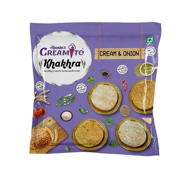Cream & Onion Khakhra