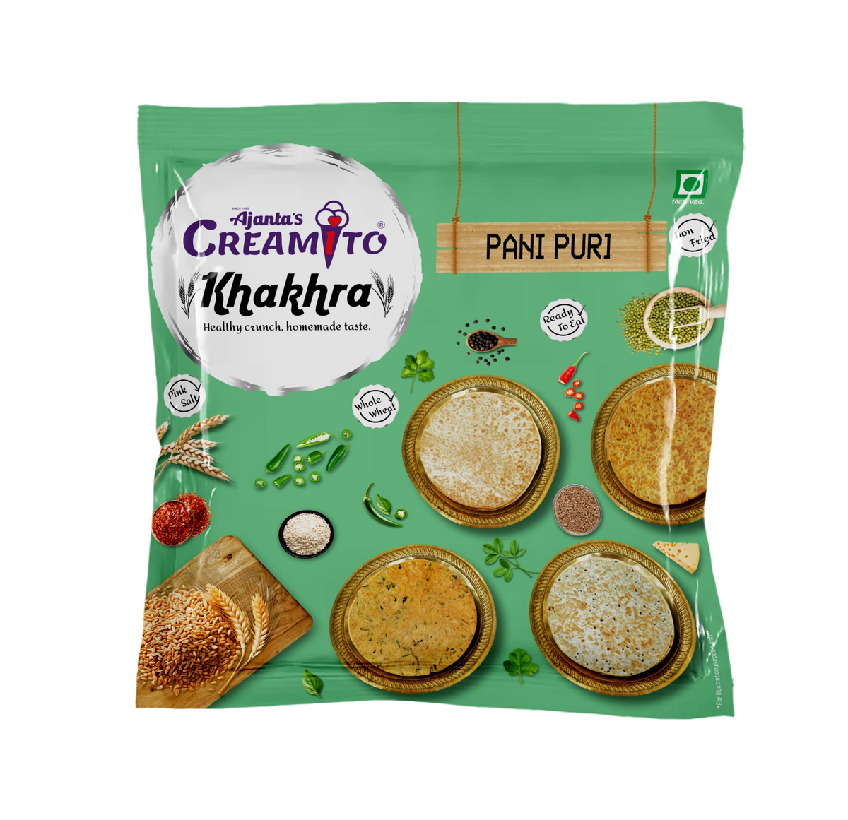 Creamito Pani Puri Khakhra pack